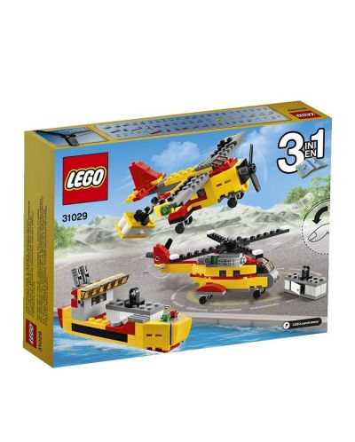 LEGO Creator: Товарен хеликоптер, товарен кораб и товарен самолет - 3 в 1 (31029)