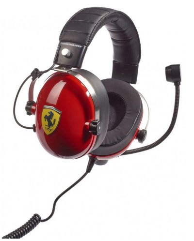 Гейминг слушалки Thrustmaster - T.Racing Scuderia Ferrari Ed., червени - 3