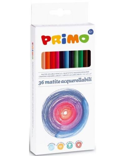 Акварелни моливи Primo - 36 цвята, триъгълни - 1
