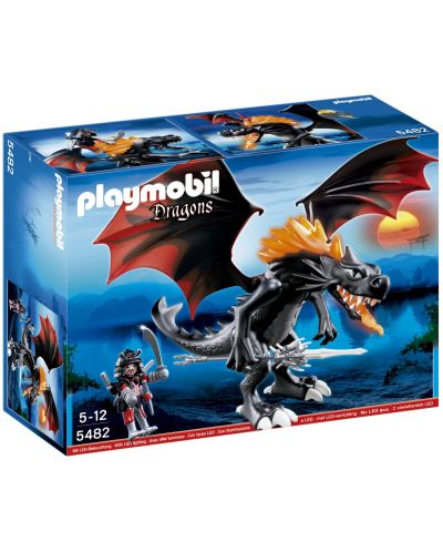 Конструктор Playmobil - Голям дракон с LED светлина - 1
