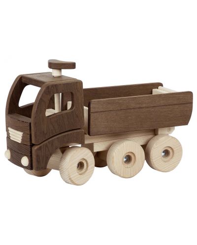 Дървена играчка Goki, Nature - Самосвал - 1