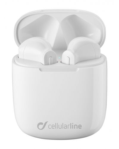 Безжични слушалки Cellularline - Aries, TWS, бели - 2