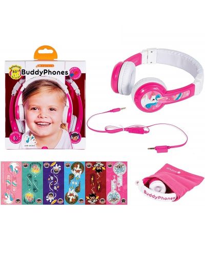 Детски слушалки BuddyPhones - Explore, розови - 4