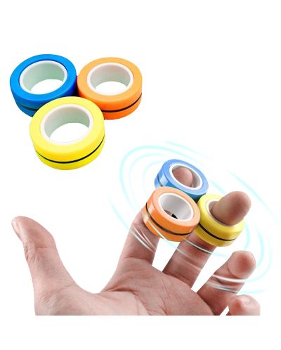 Магнитни пръстени за трикове Johntoy - 3 броя, разноцветни - 5