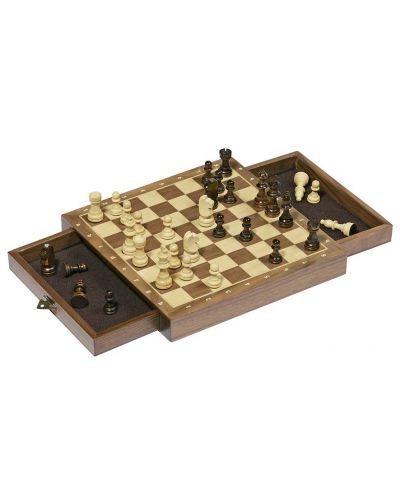 Класическа игра Goki - Детски шах, магнитен с чекмеджета - 1