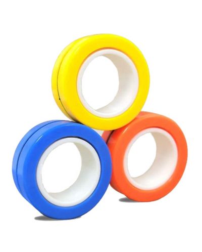 Магнитни пръстени за трикове Johntoy - 3 броя, разноцветни - 3