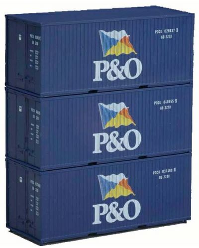 Контейнери за товарни вагони Piko - P&amp;O (56200)