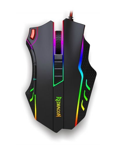 Гейминг мишка Redragon - TitanoBoa 2 Chroma M802, лазерна, черна