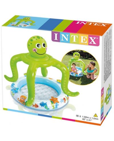 Детски надуваем басейн Intex - Октопод, със сенник - 2