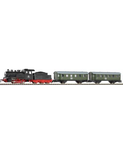 Влак Piko - С парен локомотив и два пътнически вагона (97910) - 1