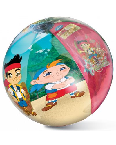 ,Надуваема топка Mondo - Джейк и пиратите от Невърленд, 50 cm - 1