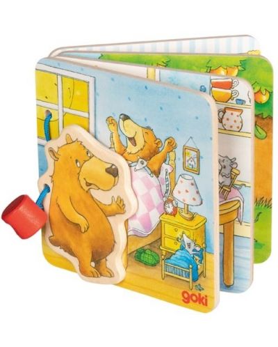 Дървена книжка Goki - Малкото мече