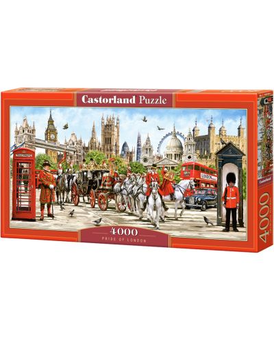Панорамен пъзел Castorland от 4000 части - Гордостта на Лондон, Ричард Макнийл - 1