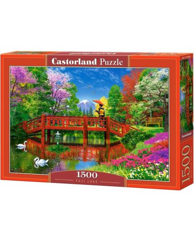 Пъзел Castorland от 1500 части - Езерото на Фуджи