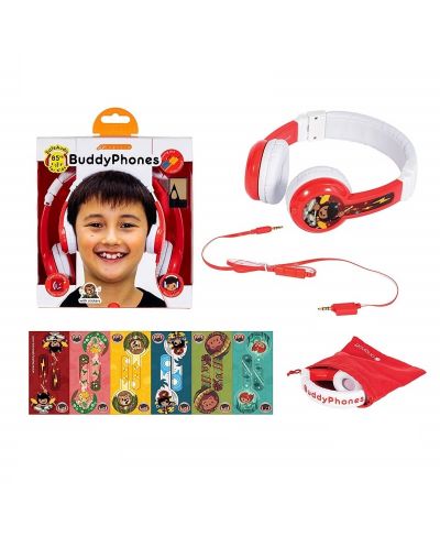 Детски слушалки BuddyPhones - Explore, червени - 4