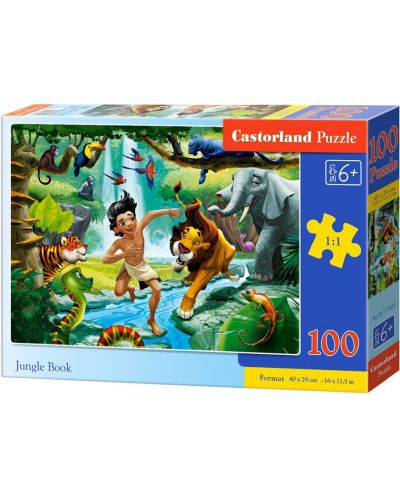 Пъзел Castorland от 100 части - Книга за джунглата - 2