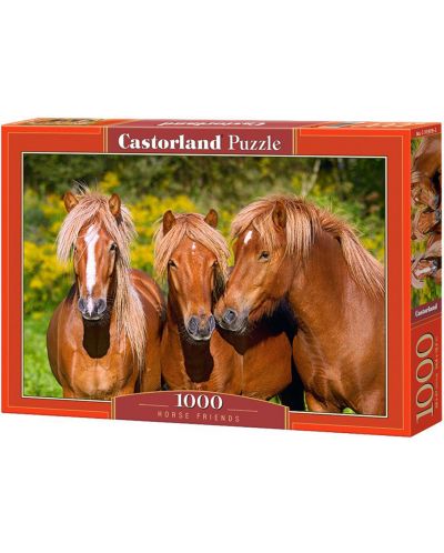 Пъзел Castorland от 1000 части - Коне приятели