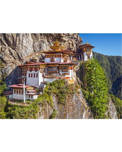 Пъзел Castorland от 500 части - Гледка от Паро Такцанг, Бутан - 2