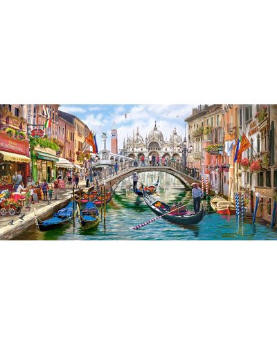 Панорамен пъзел Castorland от 4000 части - Очарованието на Венеция, Ричард Макнийл - 2