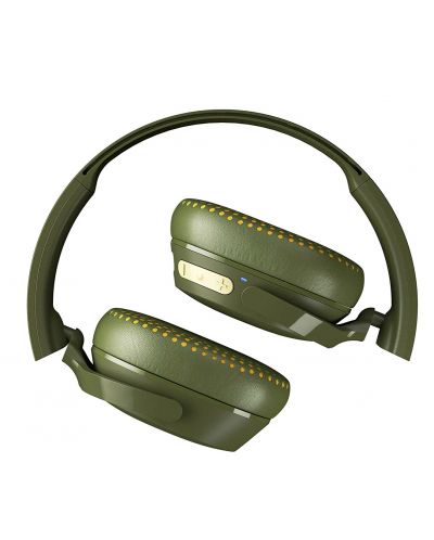 Безжични слушалки с микрофон Skullcandy - Riff Wireless, Moss/Olive - 4