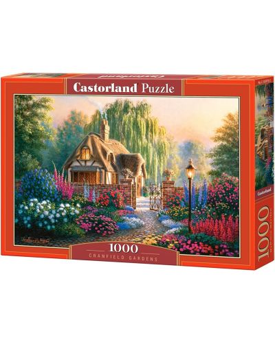 Пъзел Castorland от 1000 части - Градина в Кранфилд, Ричард Бърнс