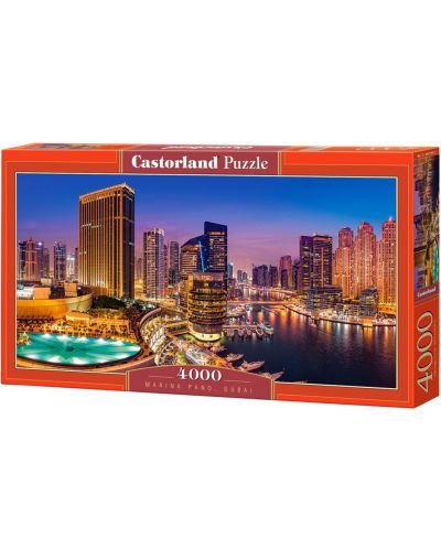 Панорамен пъзел Castorland от 4000 части - Марина Пано, Дубай - 1