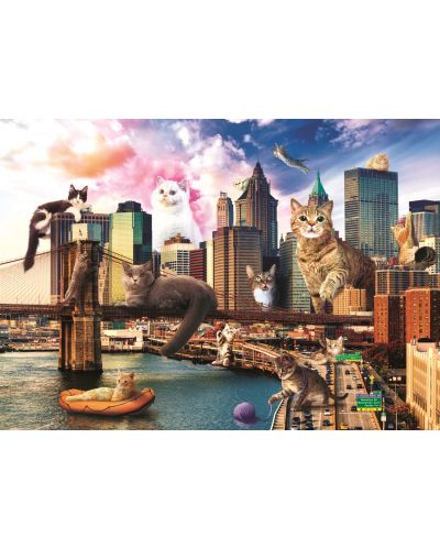 Пъзел Trefl от 1000 части - Котки в Ню Йорк - 2