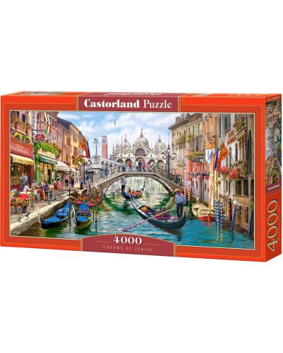 Панорамен пъзел Castorland от 4000 части - Очарованието на Венеция, Ричард Макнийл - 1