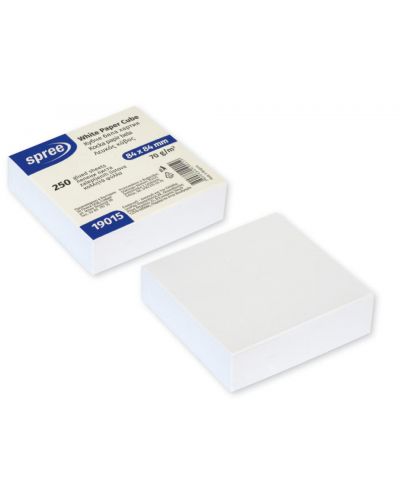 Кубче бяла хартия, 84х84 мм, 250 листа, 70 г/м2 - 1