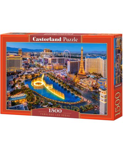 Пъзел Castorland от 1500 части - Невероятният Лас Вегас - 1