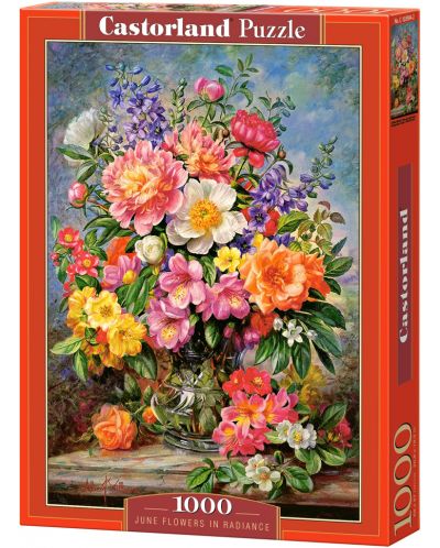 Пъзел Castorland от 1000 части - Юнски цветя, Алберт Уилямс - 1