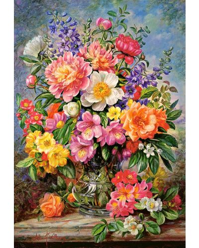 Пъзел Castorland от 1000 части - Юнски цветя, Алберт Уилямс - 2