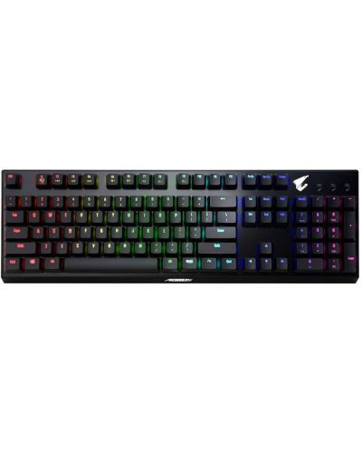 Механична клавиатура Gigabyte - Aorus K9, Red, RGB, черна