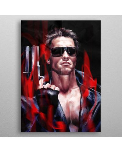 Метален постер Displate Movies: The Terminator - Arnold - 3