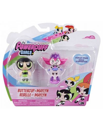 Комплект от две екшън фигури Spin Master, Powerpuff Girls – Buttercup и Maylyn - 1