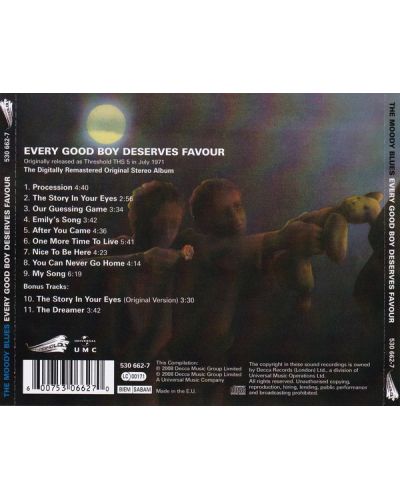 The Moody Blues - Every Good Boy Deserves Favour (CD) - 2
