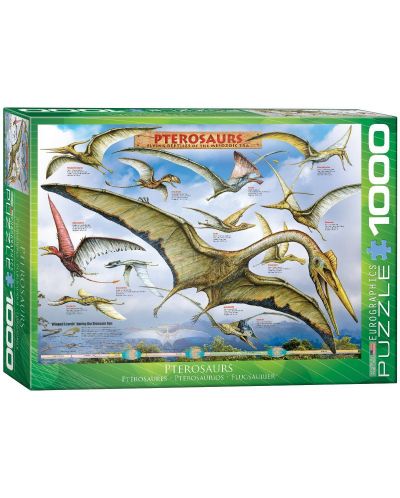 Пъзел Eurographics от 1000 части – Птерозаври - 1