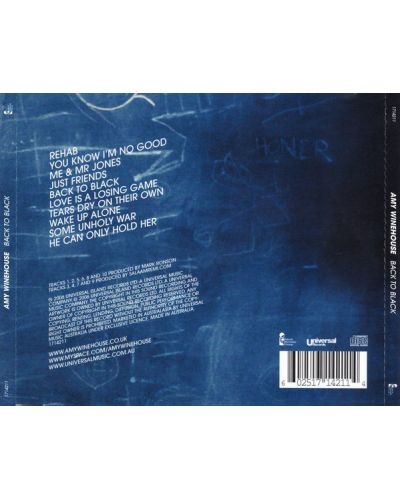 Amy Winehouse - Back To Black (CD) - 2