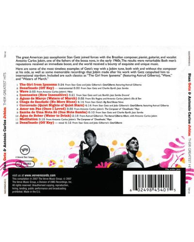 Stan Getz & Antonio Carlos Jobim - Their Greatest Hits (CD) - 2