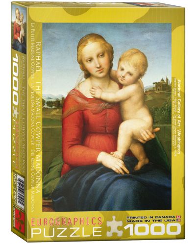 Пъзел Eurographics от 1000 части – Мадоната с младенеца, Рафаело Санцио