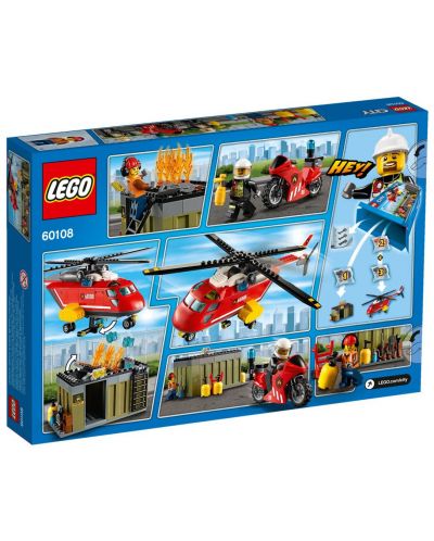 Конструктор Lego City - Пожарникарски отряд (60108) - 3