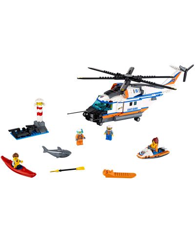Конструктор Lego City – Тежкотоварен спасителен хеликоптер (60166) - 2