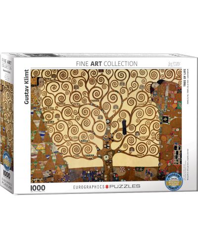 Пъзел Eurographics от 1000 части – Дървото на живота, Густав Климт - 1