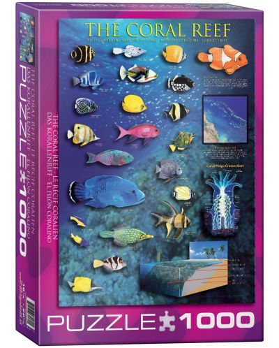 Пъзел Eurographics от 1000 части – Коралови рифове - 1