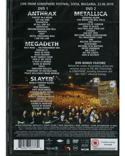 Slayer, Metallica, Megadeth, Anthrax - The Big Four: Live From Sofia Bulgaria (2 DVD) - 2
