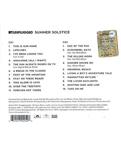 A-ha - MTV Unplugged - Summer Solstice (2 CD) - 2
