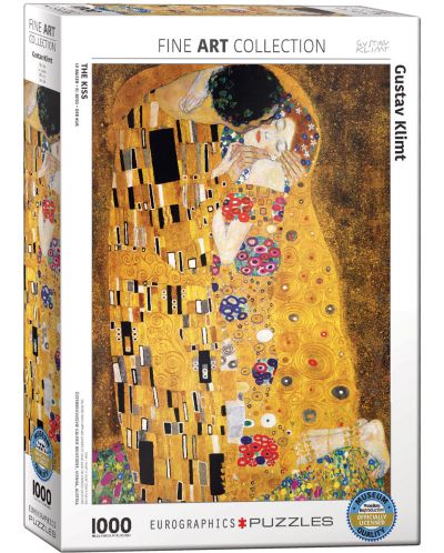Пъзел Eurographics от 1000 части – Целувката, Густав Климт - 1