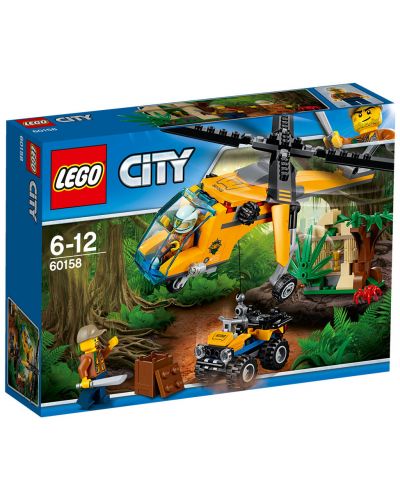Конструктор Lego City – Джунгла – товарен хеликоптер (60158) - 1
