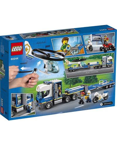 Конструктор Lego City Police - Полицейски превоз с хеликоптер (60244) - 2