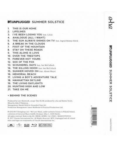 A-ha - MTV Unplugged - Summer Solstice (Blu-Ray) - 2